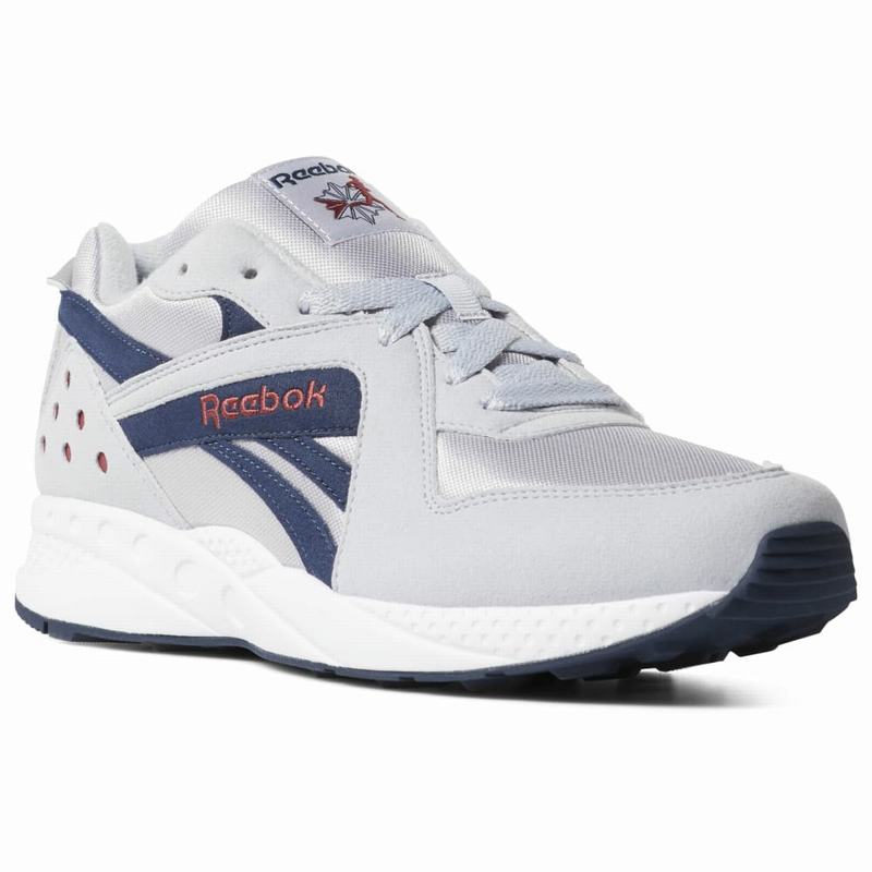 Reebok Pyro Tenisky Damske - Siva/Námornícka Modrá/Červené/Biele WM7537JQ